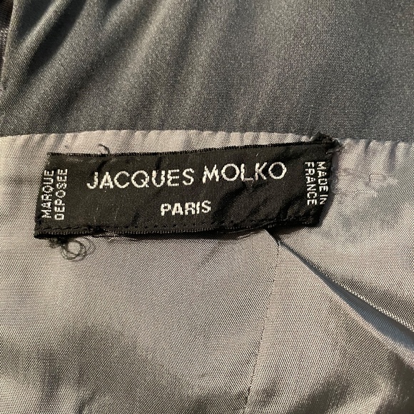 Luxury Paris Designer Jacques Molko Gray Bias Silk evening gown - Picture 14 of 14